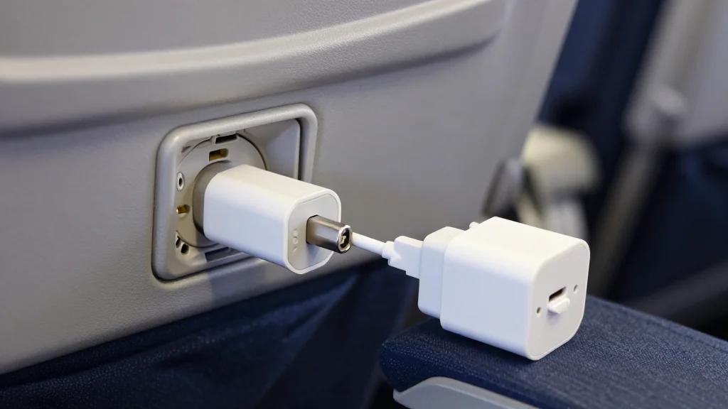 Airplane Power Outlets Are Unreliable; UK Adapter Fixes It