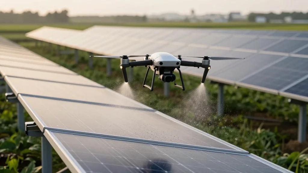 Drone Cleaning Solution Boosts Agrivoltaic Efficiency