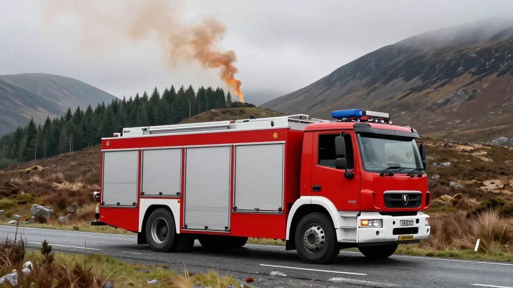 Five-Mile Wildfire Engulfs Assynt, Scotland; Crews and Estate Staff Battle Flames