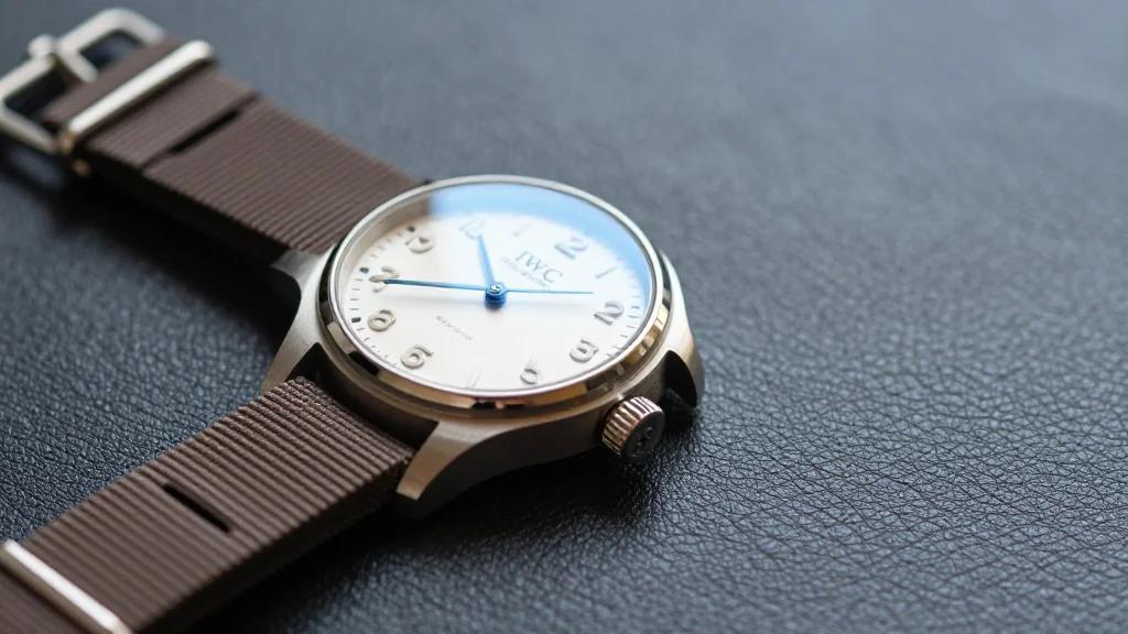 IWC Mark XX Earth Brown Nylon Strap on Sale