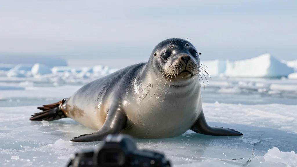 Record-Low Ice Lets Photographer Spot Rare Ross Seal