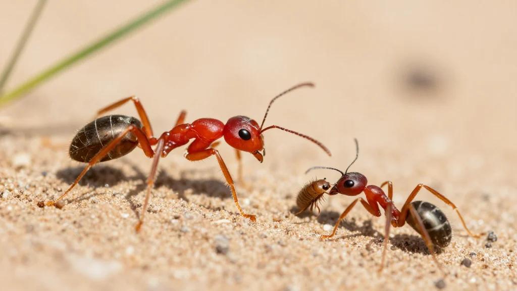 An Interspecies Grooming Ritual May Have Been Spotted in Desert Ants