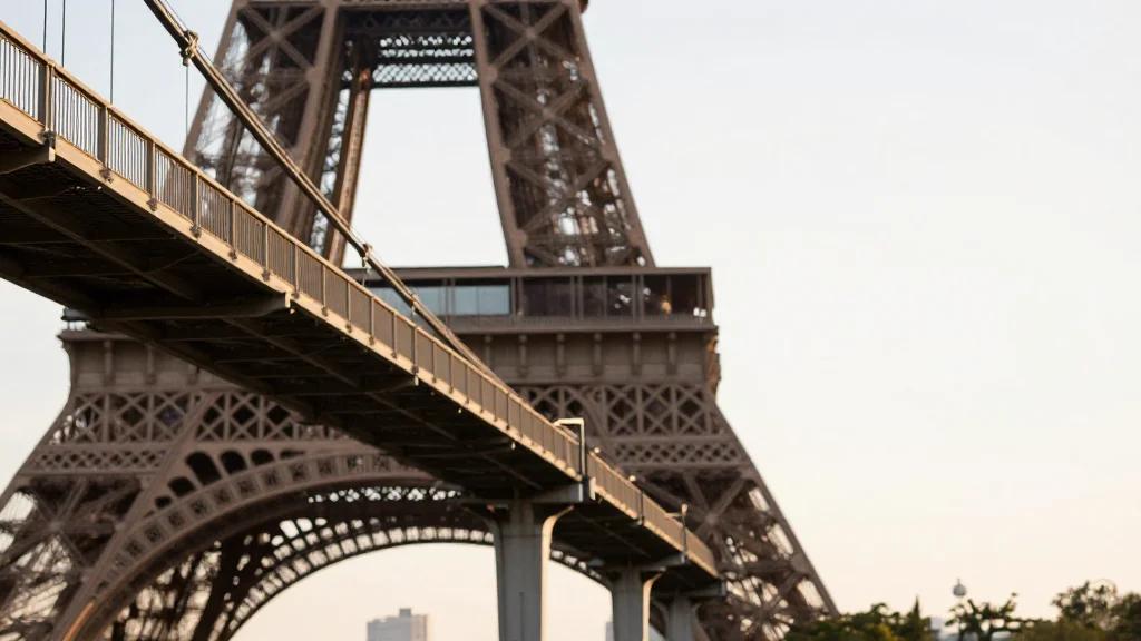Paris’ Most Iconic Landmark Has A Nearly 200-Foot-High Suspension Bridge To Walk Across