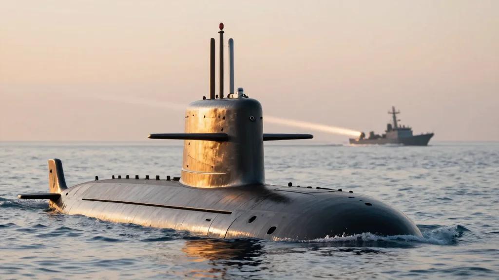 Aged Submarine, Vintage Weapon Sink Modern Corvette