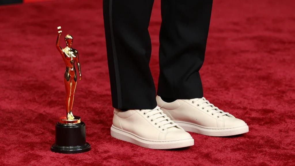 Spike Lee Off Rocks White X Air Jordan 4 At The 2026 Oscars