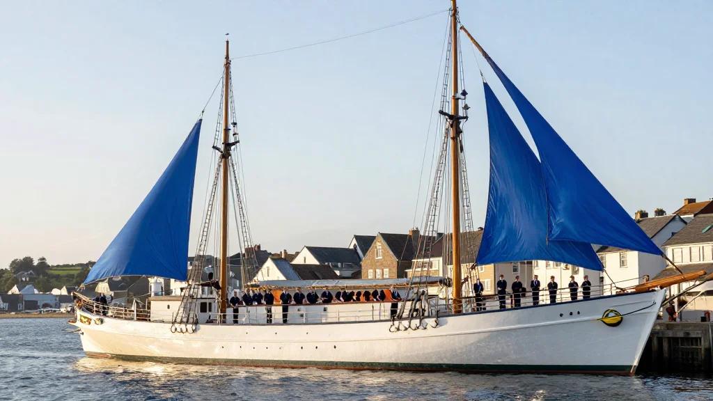 Polish Tall Ship Dar Mlodziezy Opens to Public on Isle of Man This Weekend