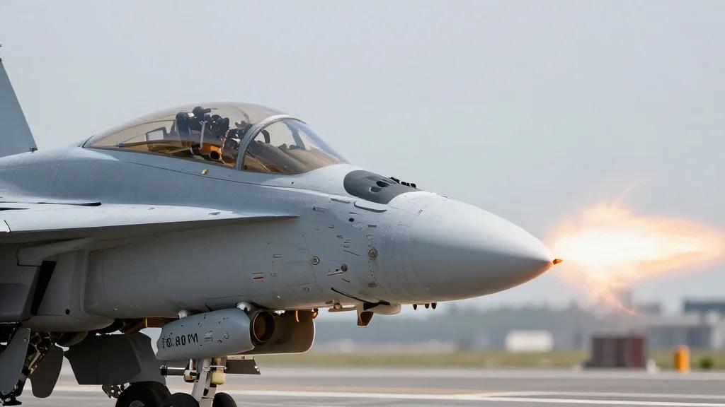 U.S. Navy Super Hornet Disables Iranian Tanker Breaching Hormuz Blockade