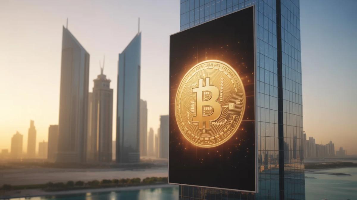 Abu Dhabi Unveils Giant Bitcoin Billboard