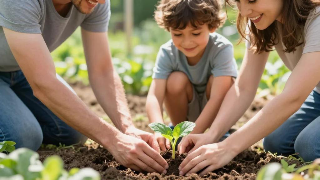 Family Gardening: Physical Labor Relieves Stress Together