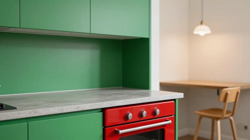 This Dated Kitchen Got a Mid-Century Makeover with the Most Stunning Green Cabinets