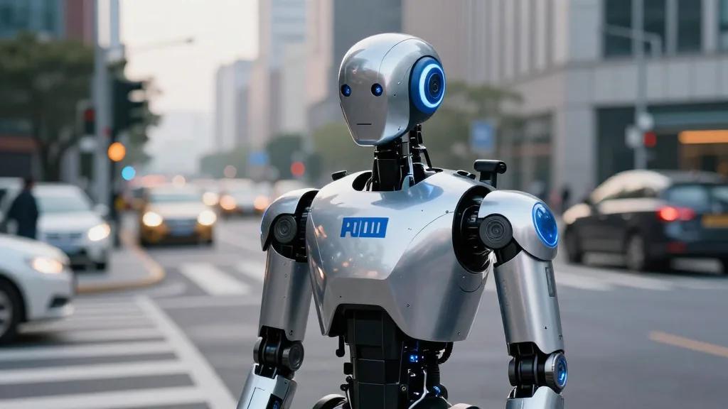 AiMOGA Deploys Robotic Traffic Police Unit at Intersection in China