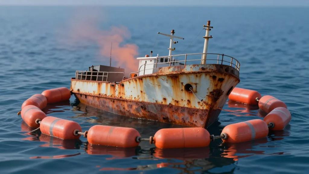 Burned Ship May Explode, 5‑Nm Safety Zone Enforced