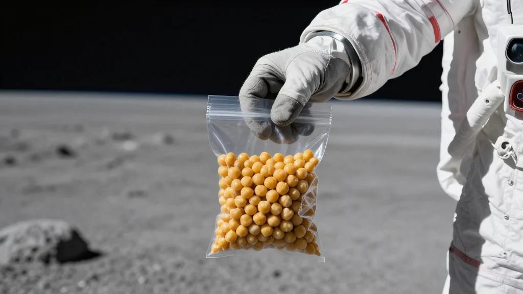 Scientists Successfully Harvest Chickpeas From 'Moon Dirt'