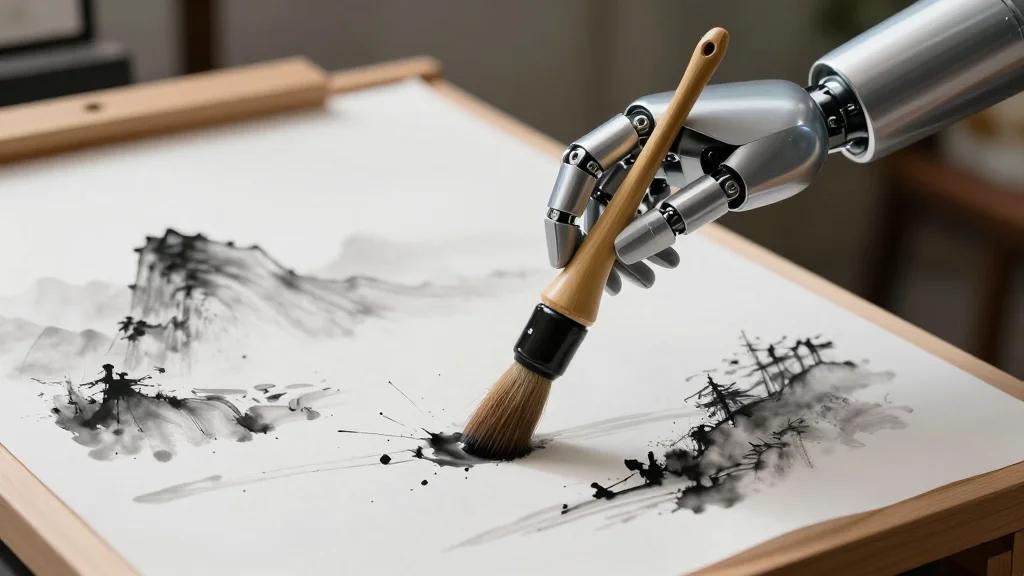AI Arm Extends Brush, Merges Ink Tradition with Tech
