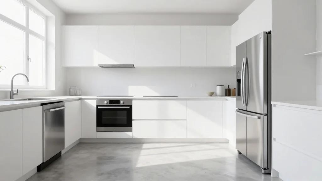 Modern Homes Default to White, Gray, Stainless