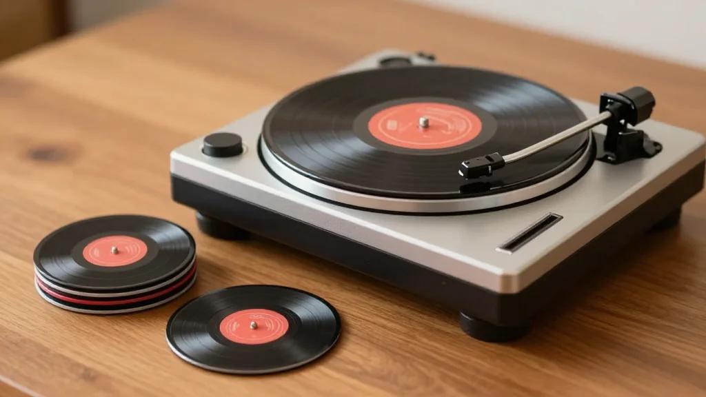 Rolling Stones Drop Mini Turntable, Tiny Singles for RSD