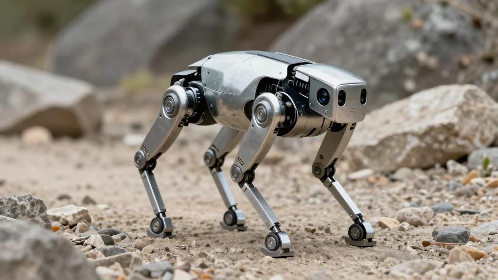 Quadruped Robot Uses Vision and Proprioception for Real‑Time Terrain Navigation