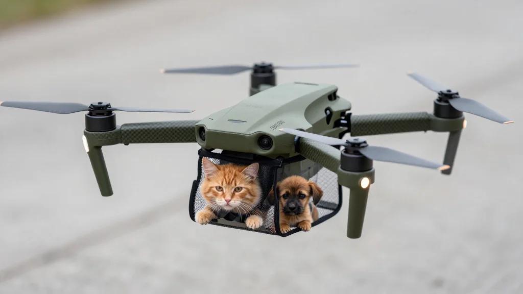 Ukrainian Troops Flew a Cat and a Dog 7.5 Miles by Drone to Evacuate Them From the Front Lines, Animal...