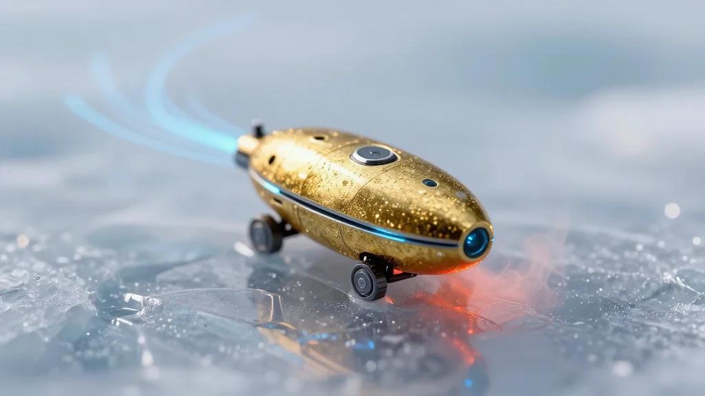 4D-Printed Magneto-Plasmonic Microrobots De-Ice Exactly Where and when Needed