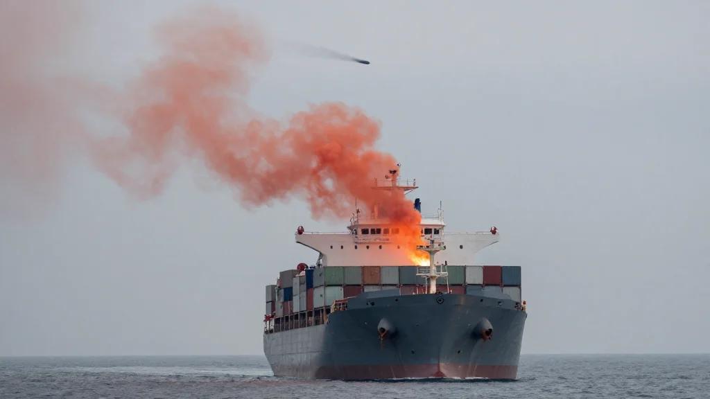 First Container Ship Hit in Hormuz; Crew Evacuates