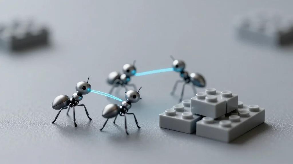 Simple Robots Inspired by Ants Collectively Build and Excavate