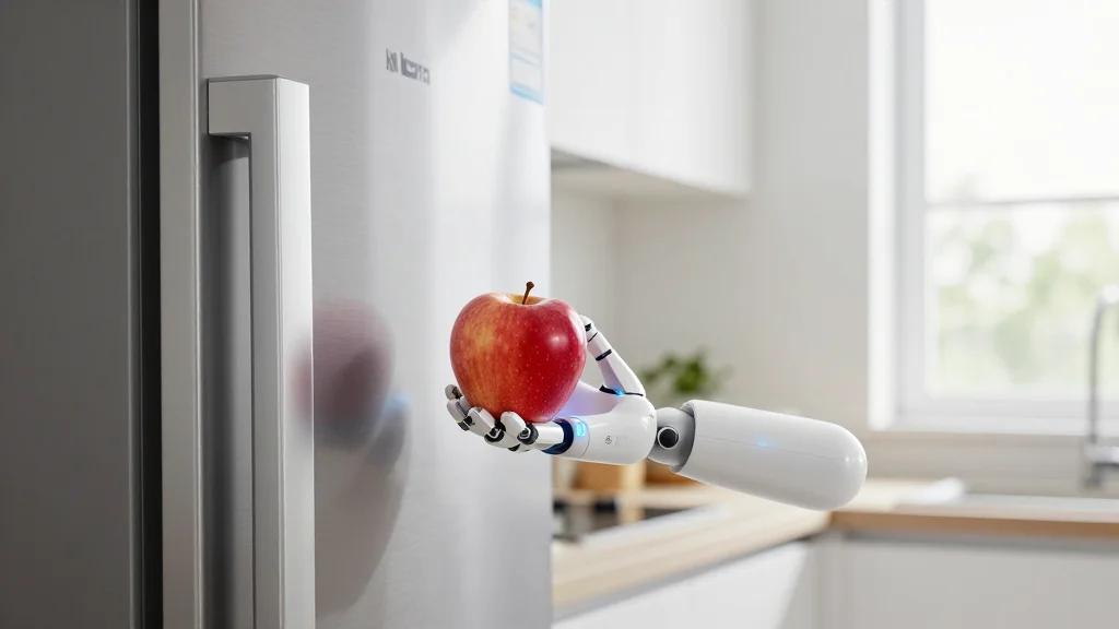 Smart Fridge Uses Robotic Arm and Biometrics for Health