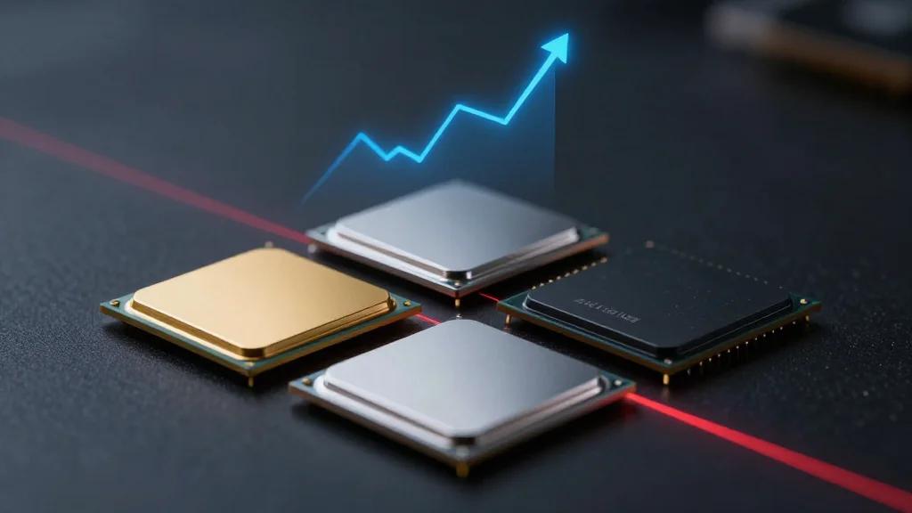 Chip Stocks Surge While Market Sectors Falter