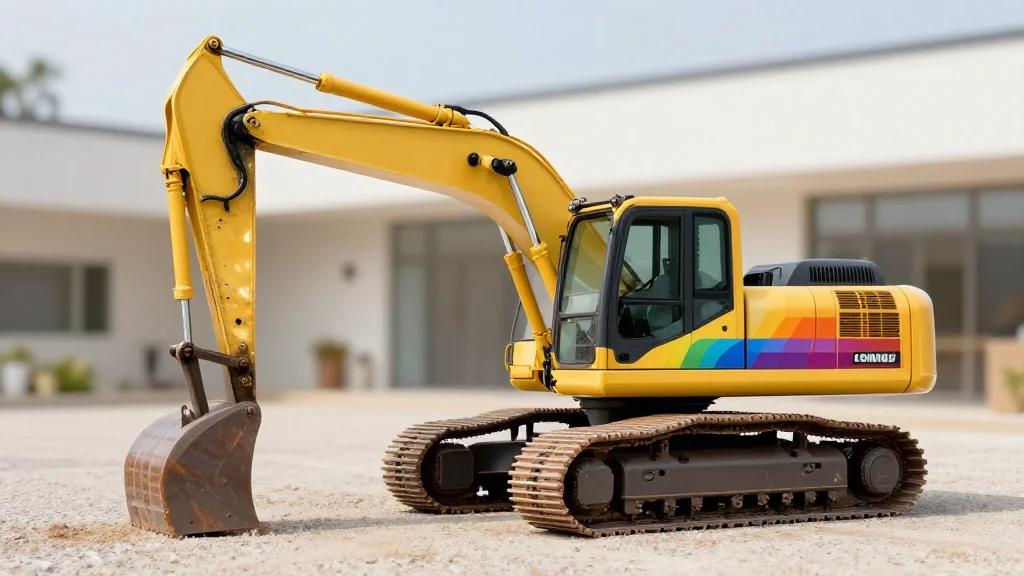 Rainbow-Coloured Excavator Raising Much-Needed Funds for Children’s Hospice