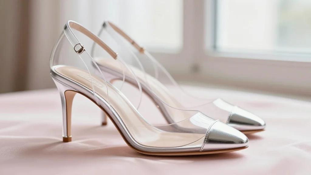 Anne Hathaway Takes on the Clear Shoe Trend in Shanghai With Gianvito Rossi Pumps