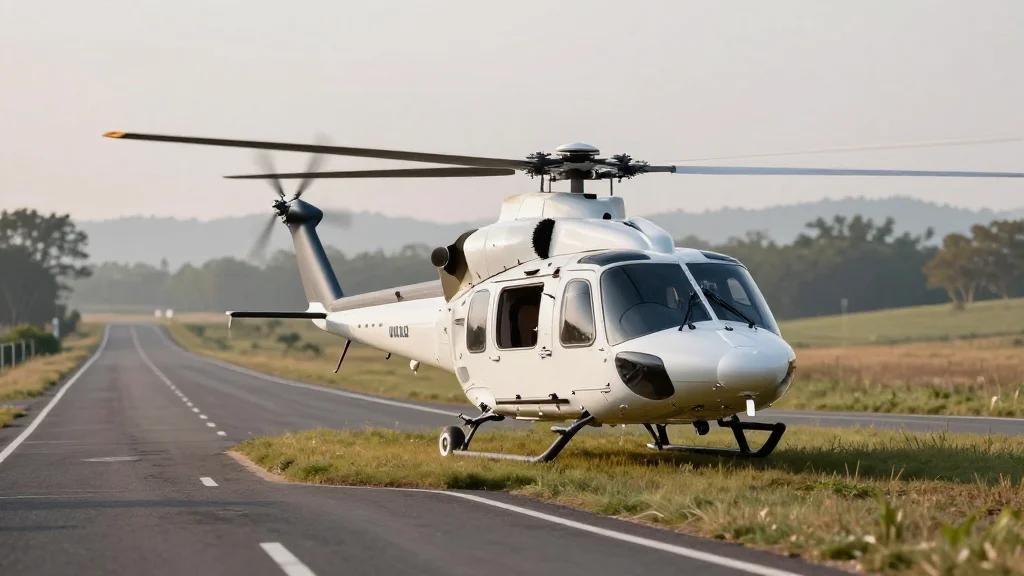 Medevac Helicopters Use Roadside LZs for Familiarization Flights