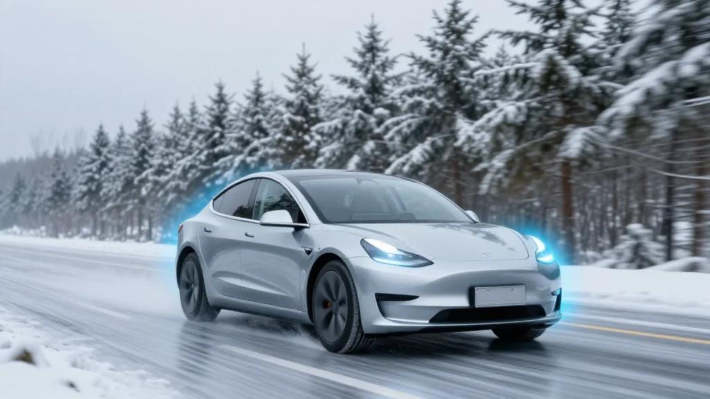 Hands-Free Driving On Icy 80km/H Roads