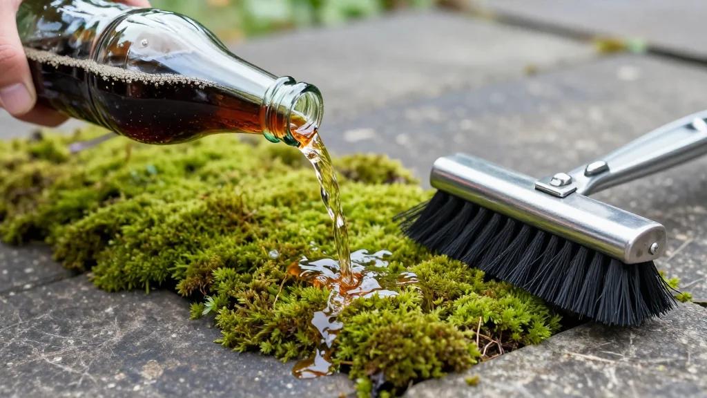 This 49p Fizzy Drink Clears Slippery Moss From Patios and Garden Furniture – but only if You Use It in...