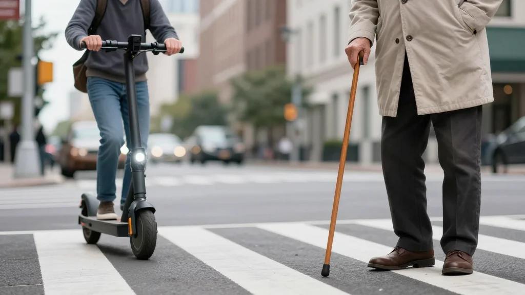 E‑scooters Endangering Pedestrians: Prioritize Safety over Speed