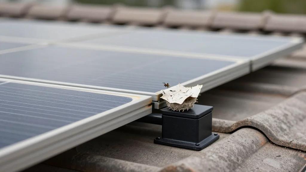 Dismantled 28-Year-Old PV System Reveals Wasps Nest in Junction Box