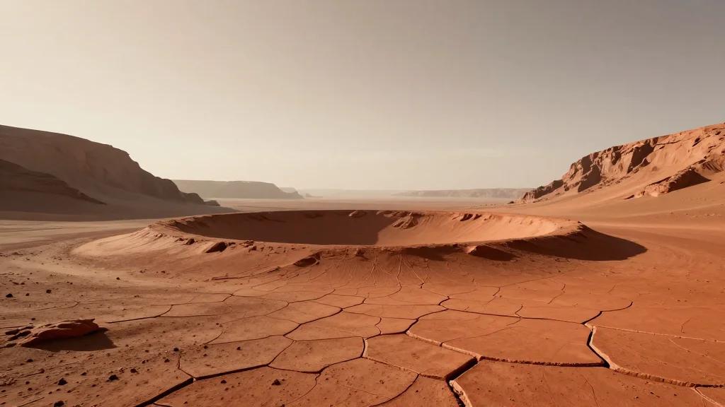 Cracked Bedrock on Mars?