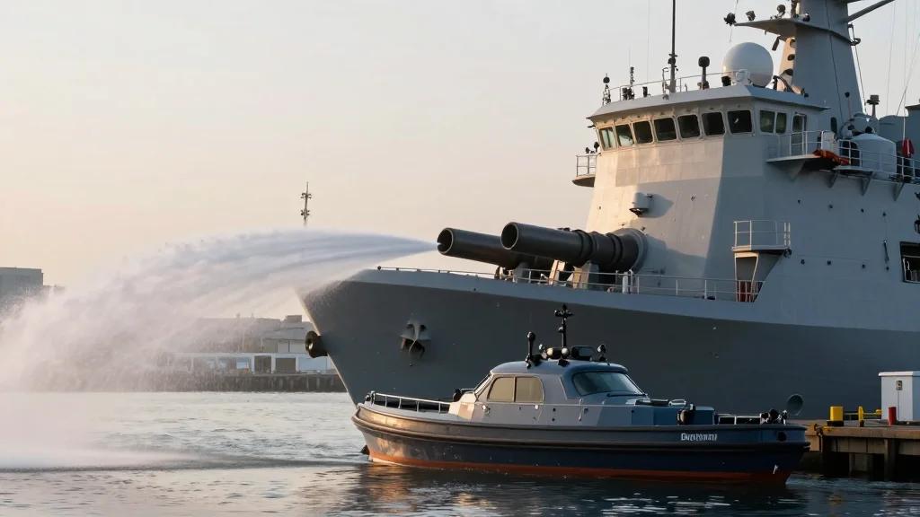 Fireboats Essential when Naval Base Water Infrastructure Fails