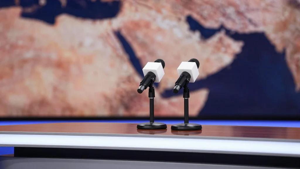 Set Designers Weigh the Real Cost of News Networks Looking Like Podcasts