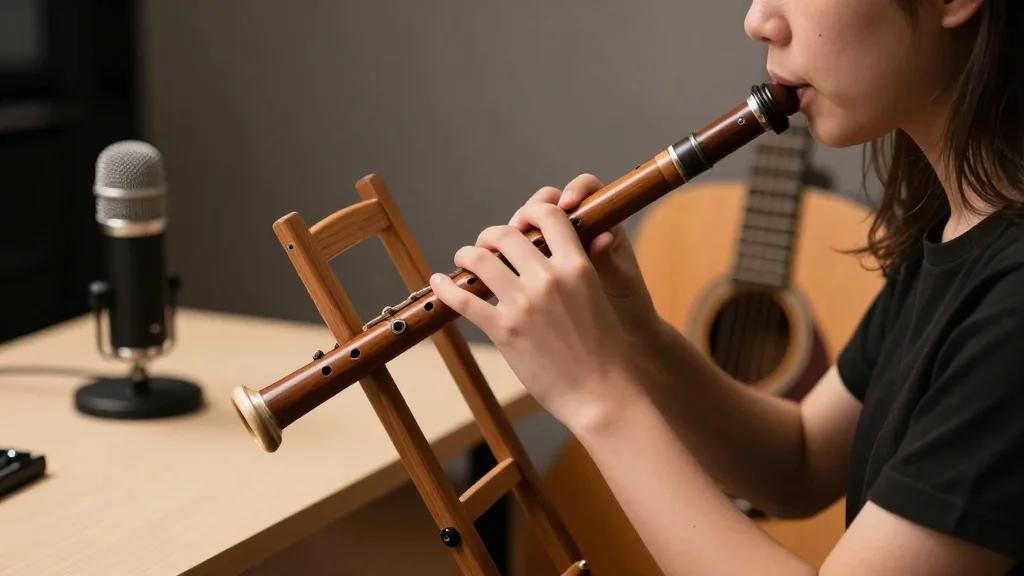 Amaia Performs with Chair‑crafted Flute at Tiny Desk