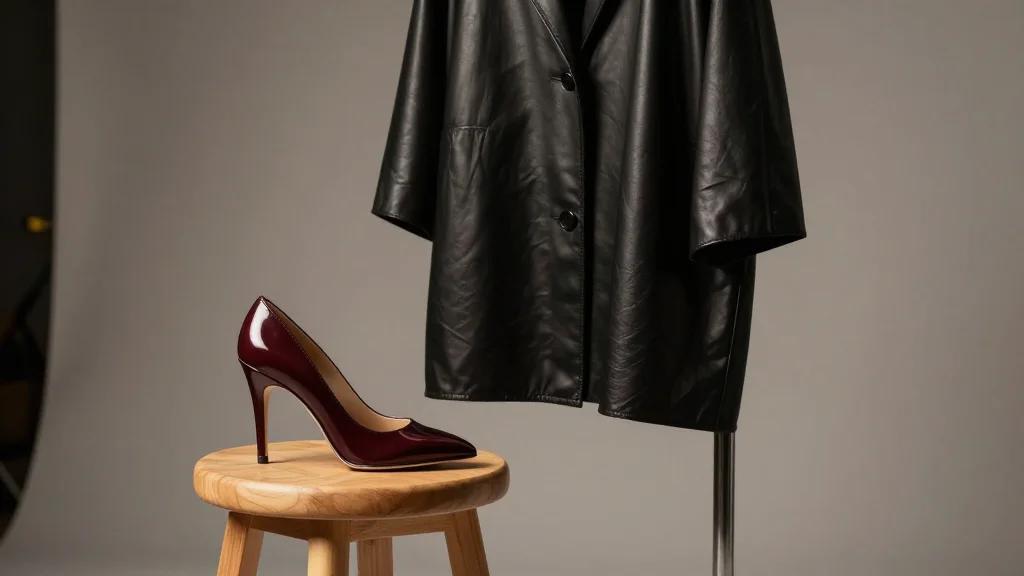 Lori Harvey Goes All Black in Balenciaga’s Duchesse Pumps and Leather Cape Top in Paris