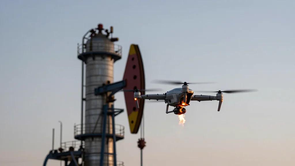 Iran Launches Drone Strikes Across Gulf, Halting Oil and Gas