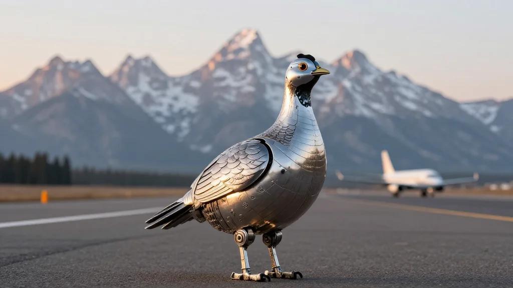 Grand Teton Tests Robotic Sage Grouse to Keep Birds Off Airport Runway