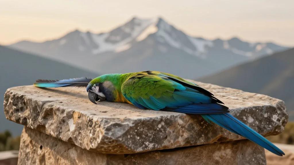 Tomb Feathers From Wild Parrots Reveal Extensive Ancient Trade Route